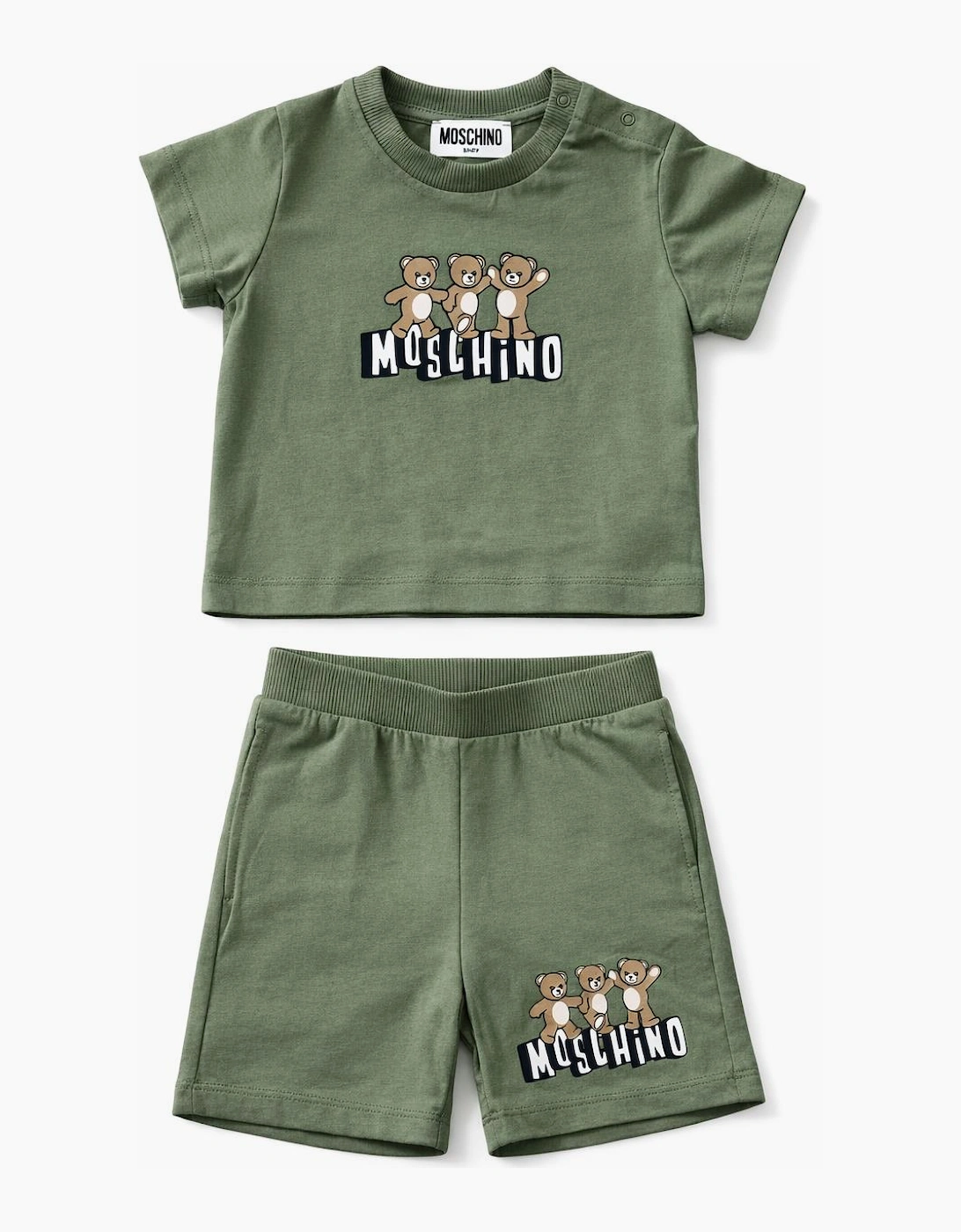 BABY/TODDLER OLIVE GREEN SHORTS SET MXG00M, 3 of 2