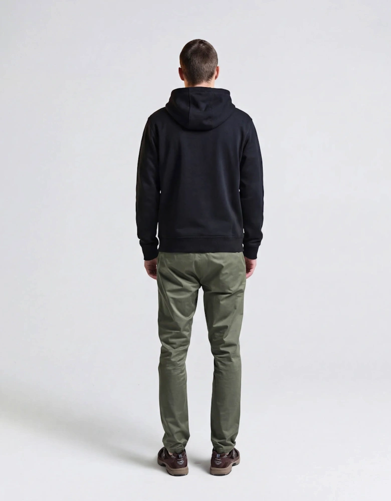 Mens Full Zip Badge Hoodie - Navy 11