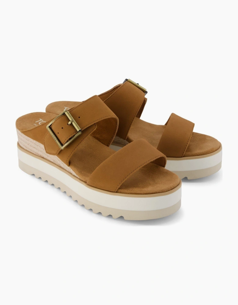 TOMS Diana Leather Women's Brown Sugar Trainers