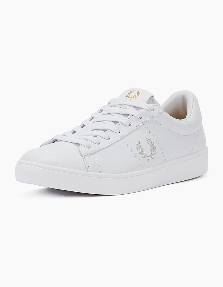 Fred Perry Spencer Leather Mens White/Silver Trainers