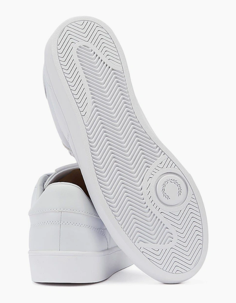 Fred Perry Spencer Leather Mens White/Silver Trainers