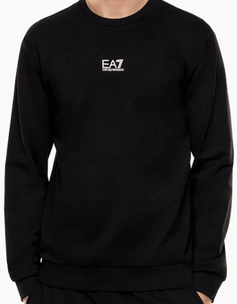 Core Logo Lightweight Black Sweatshirt