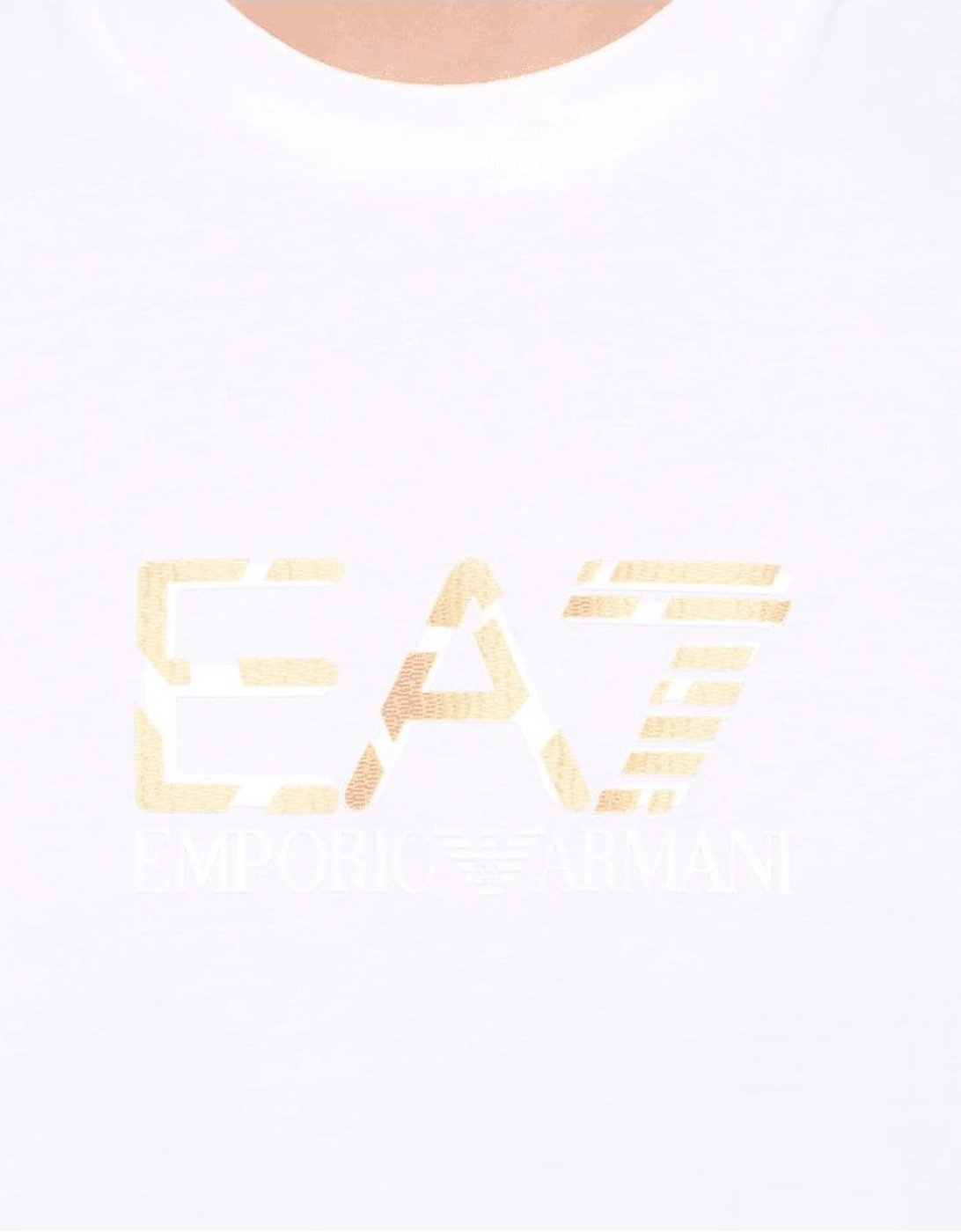 Premium Cotton Graphic White/Gold T-Shirt