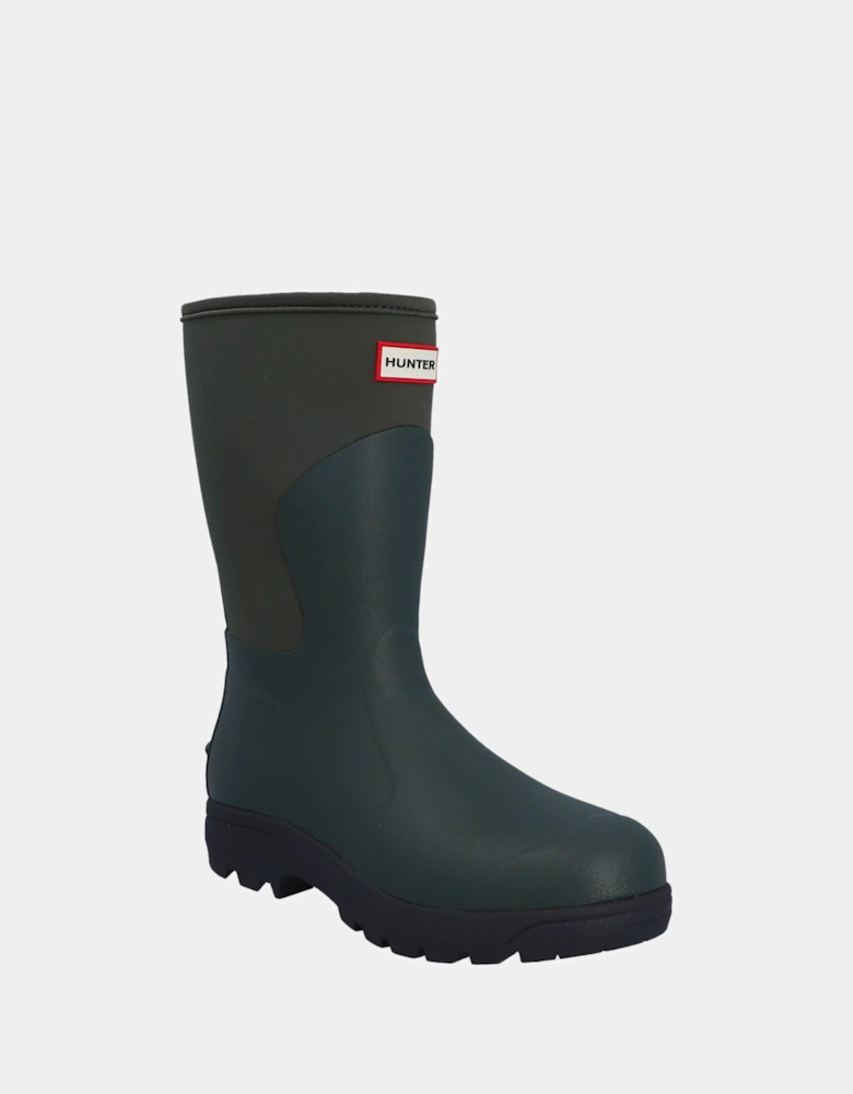 Unisex Balmoral Neoprene Short Boot - Dark Olive/Black