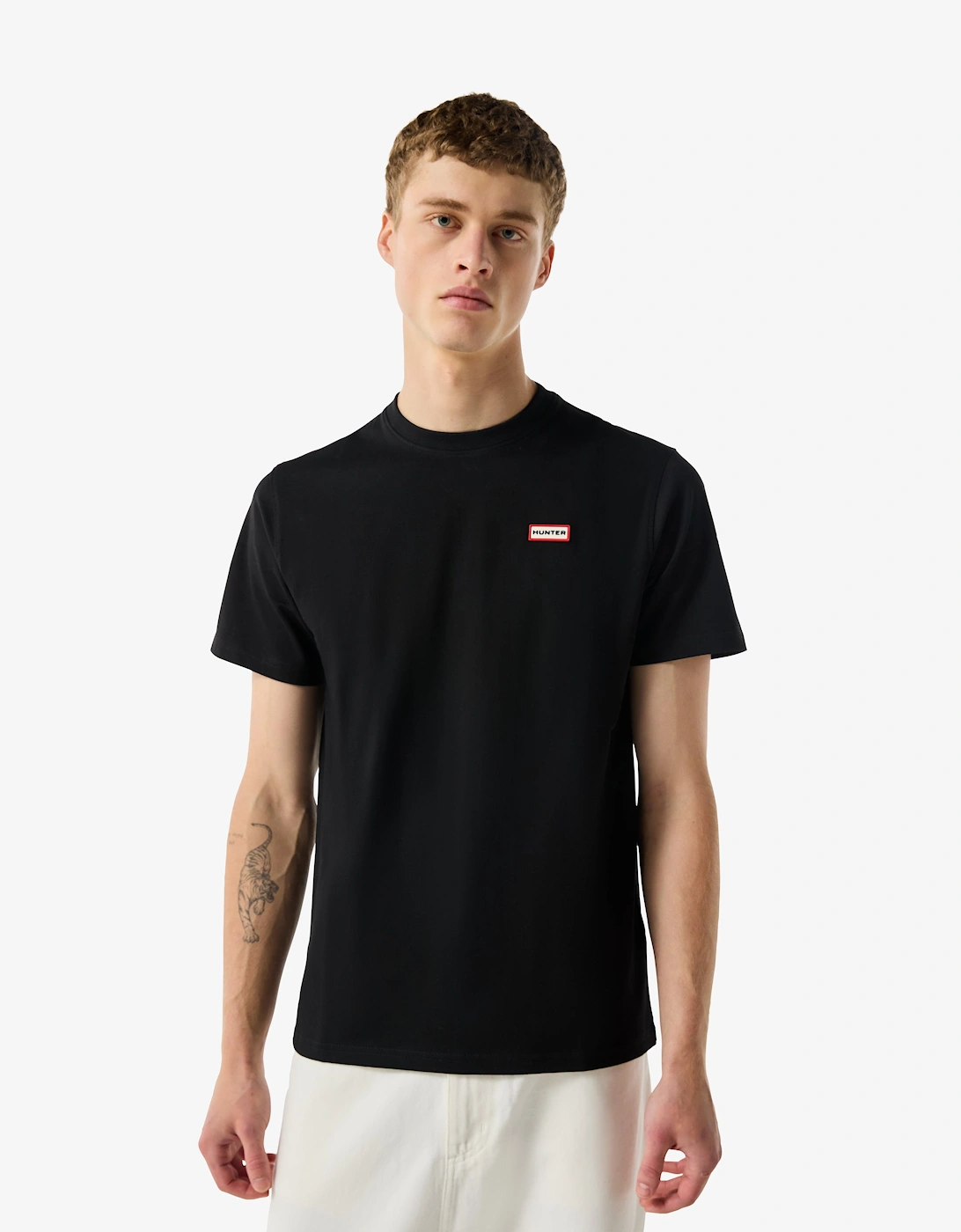 Hunter Men's Hunter Red Label Essentials Mens Logo T-Shirt - Black