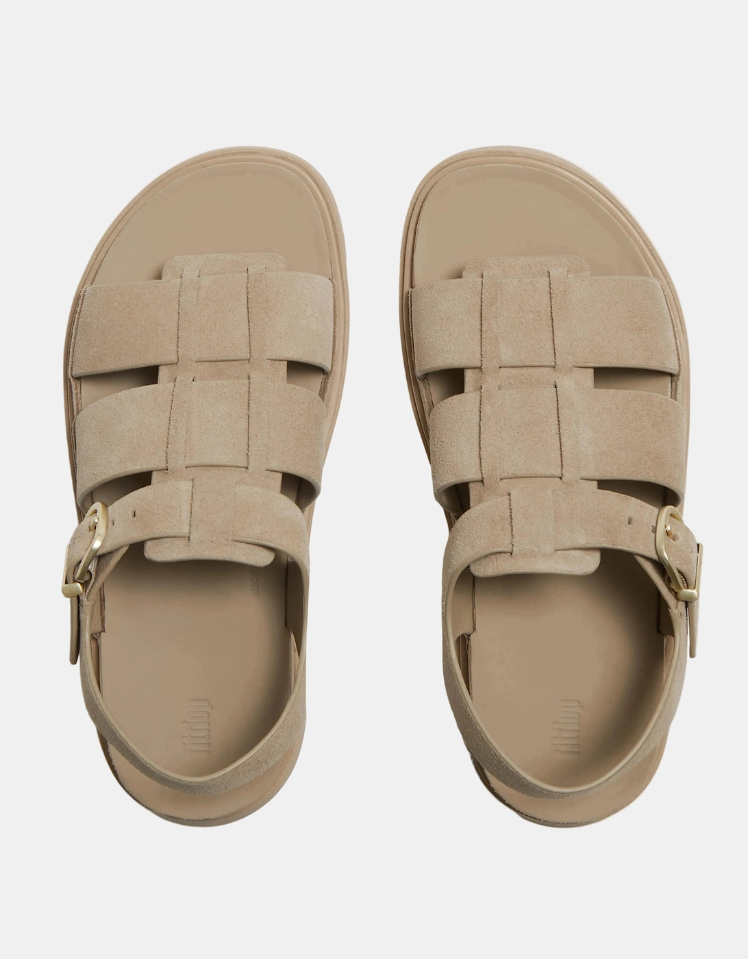 FitFlop Womens GEN-FF Suede Fisherman Sandals - Cappuccino 923