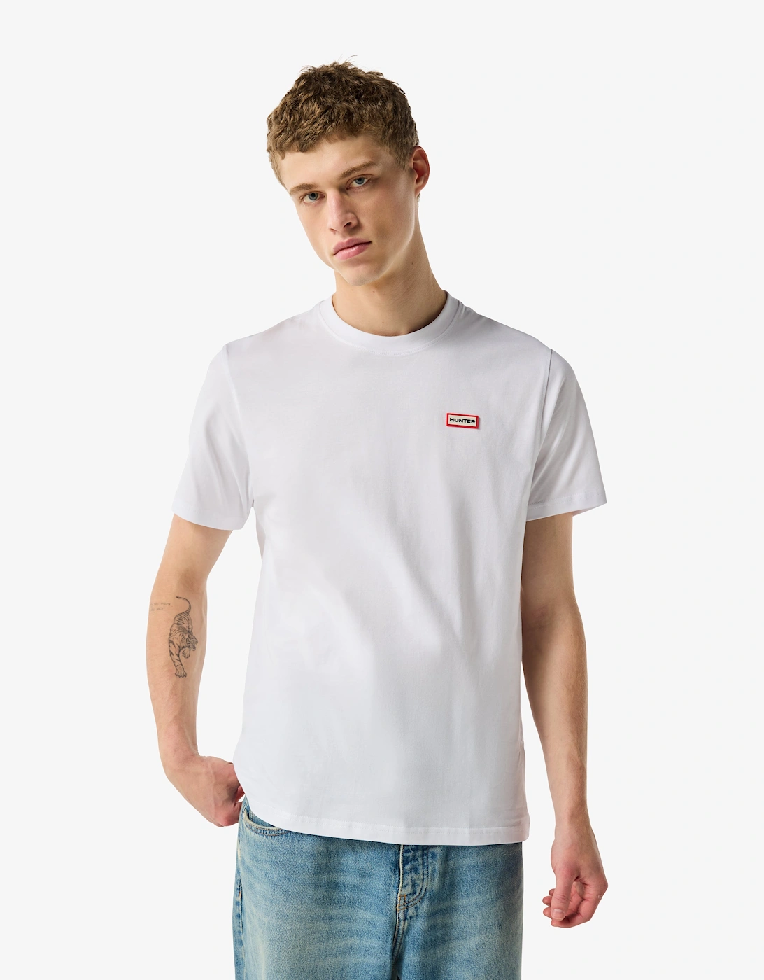 Men's Hunter Red Label Essentials Mens Logo T-Shirt - Hunter White - Size, 40