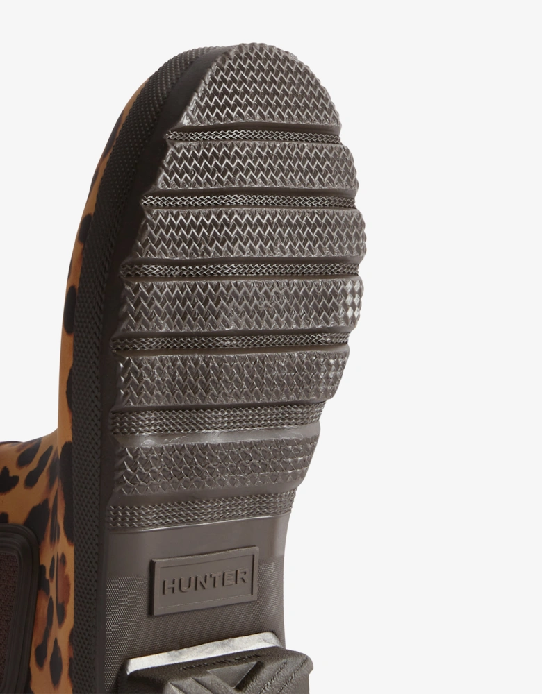 Womens Original Chelsea Leopard Boot - Leopard Print/Chocolate Brown