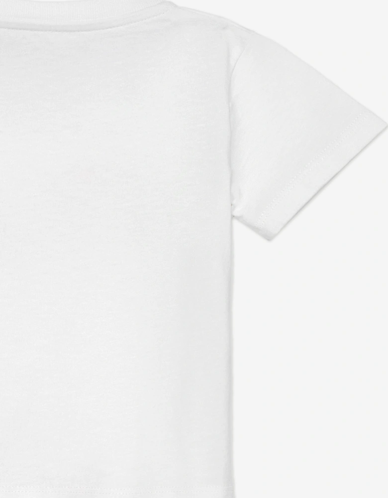 Baby Girls Spray Bear T-Shirt in Ivory