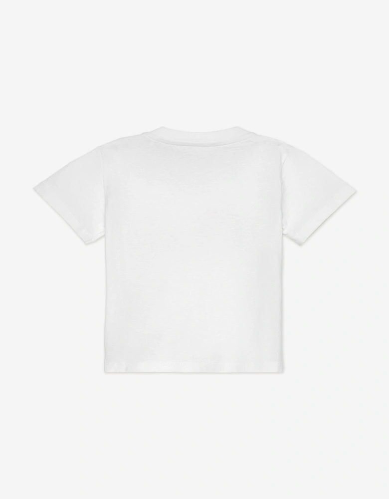 Baby Girls Spray Bear T-Shirt in Ivory