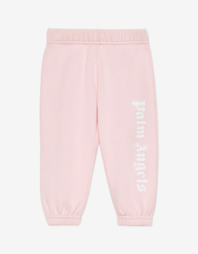 Baby Girls Overlogo Joggers in Pink