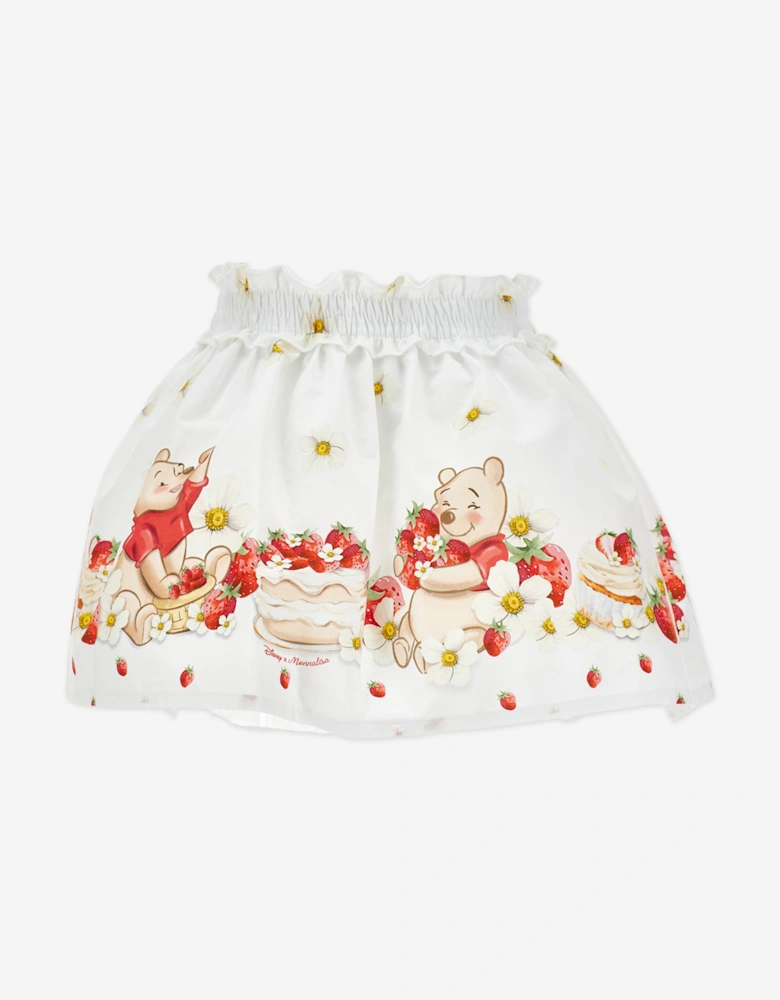 Monnalisa Baby Girls Winnie the Pooh Skirt in White