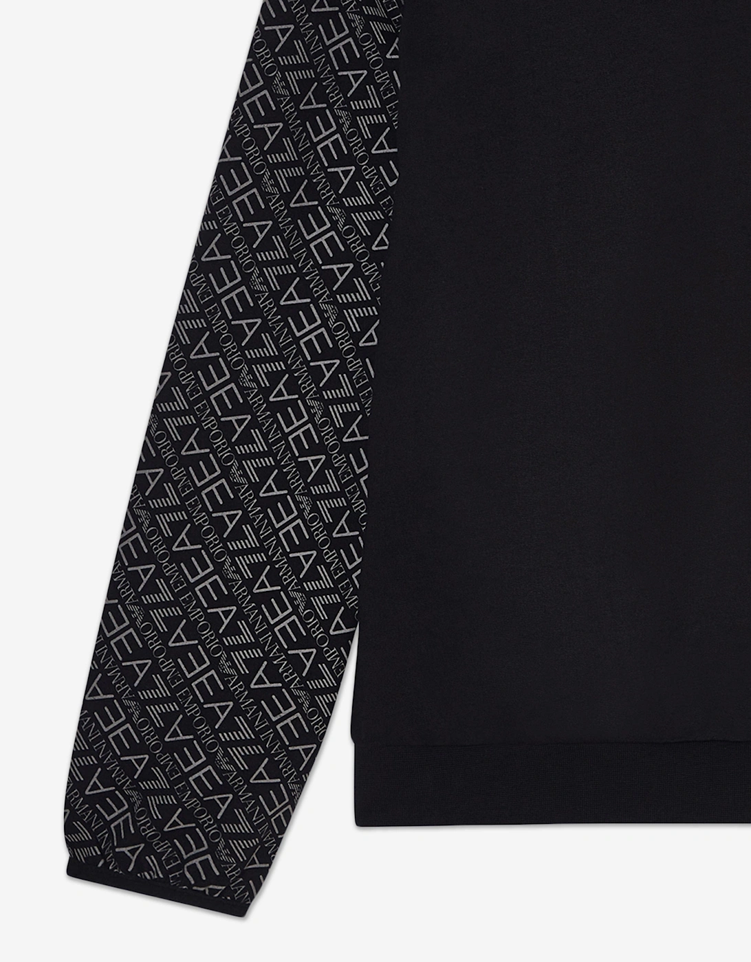 Emporio Armani Boys Monogram Logo Hoodie in Black