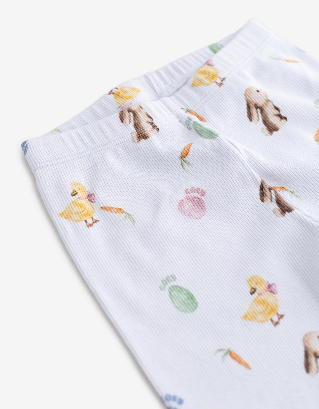 Kids The COZY Hop Ribbed Pyjama Set in White