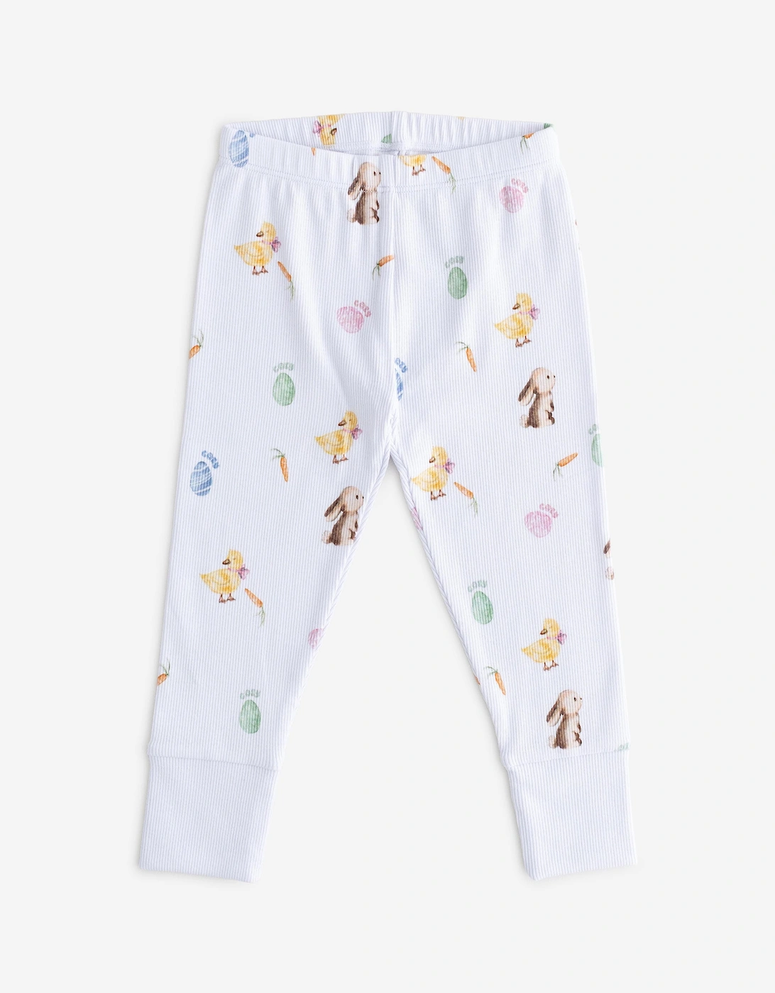 Kids The COZY Hop Ribbed Pyjama Set in White