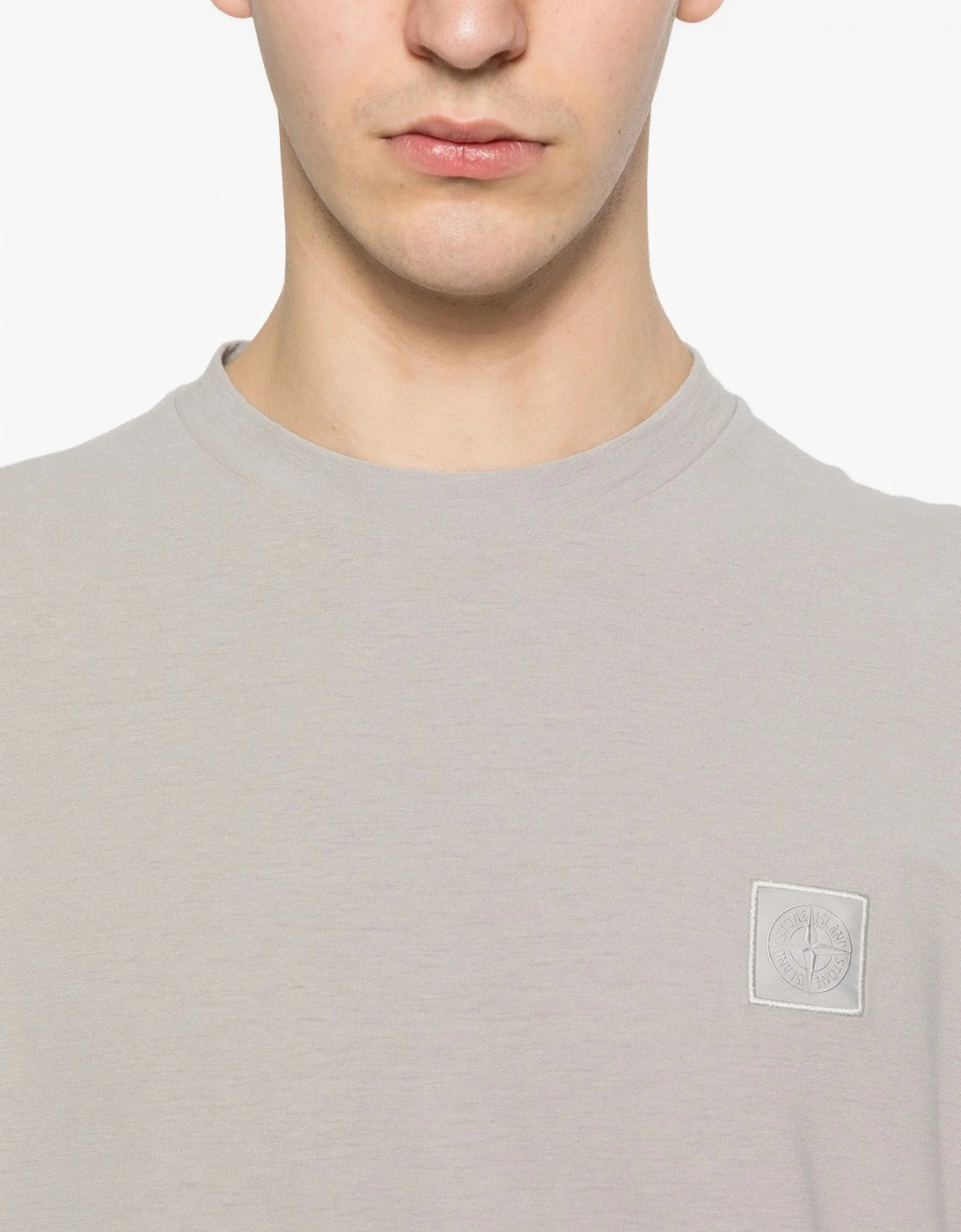 Ghost Patch Logo T-Shirt Grey