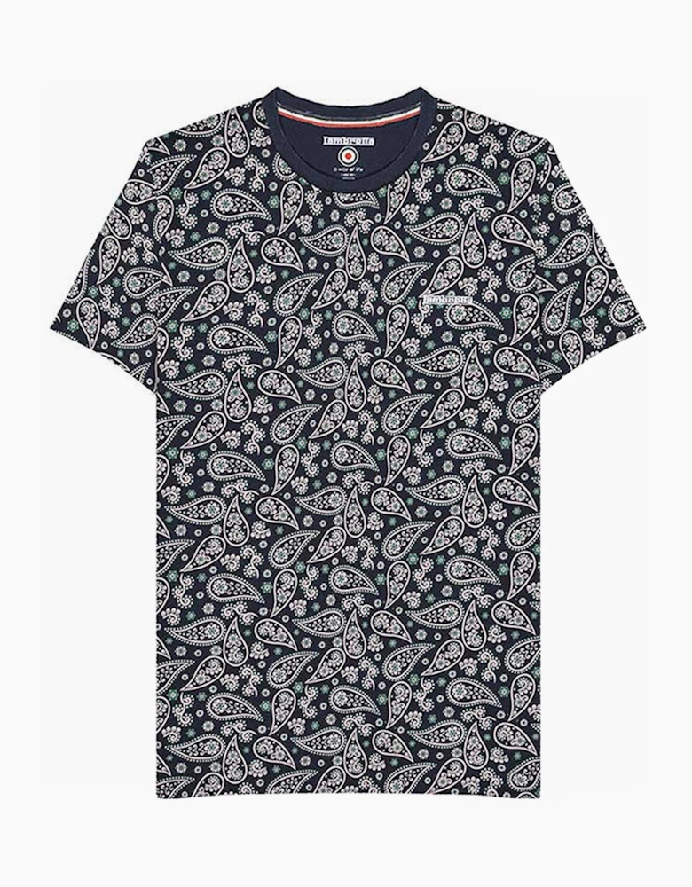 Mens Paisley All Over Print T-Shirt