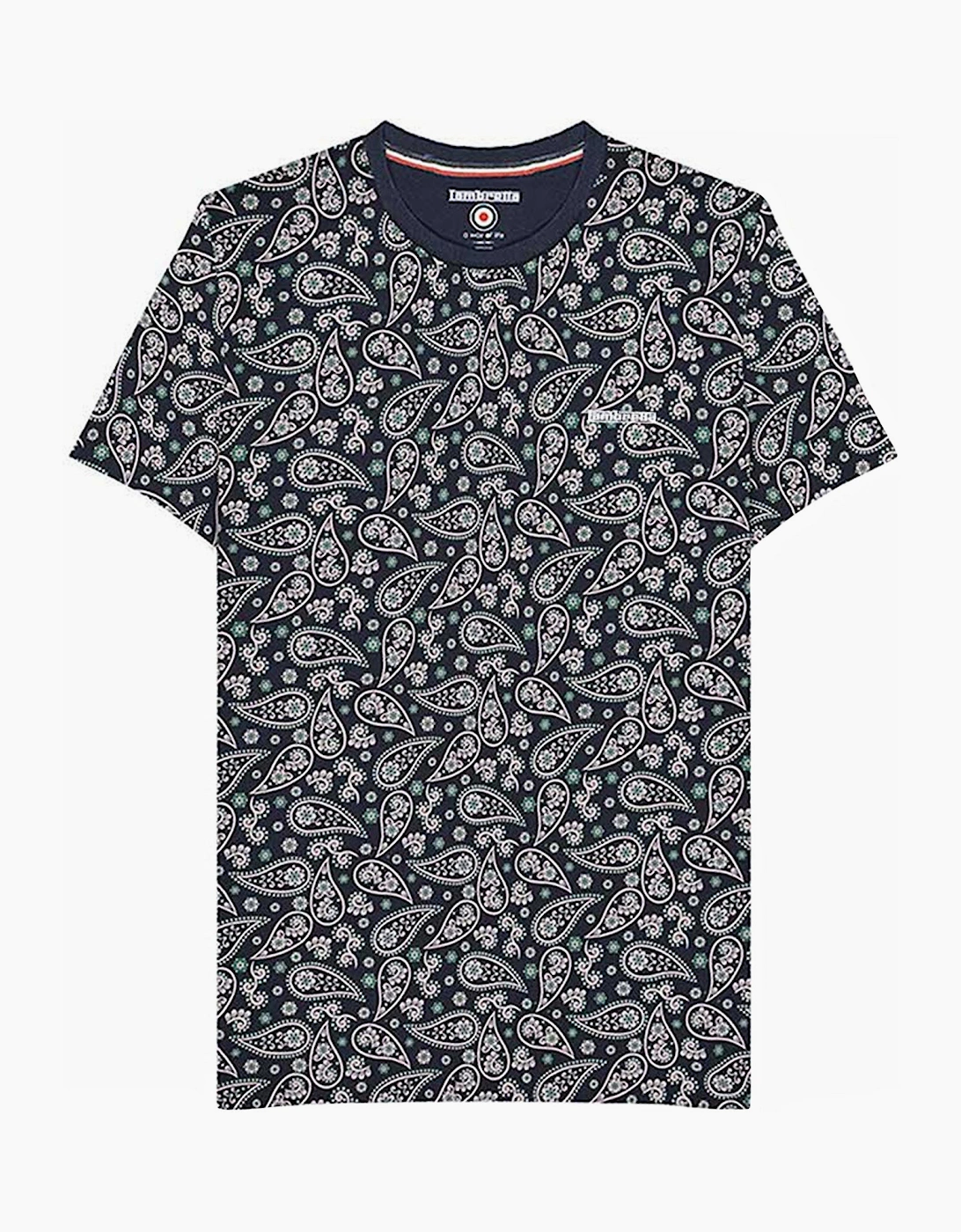 Mens Paisley All Over Print T-Shirt, 2 of 1