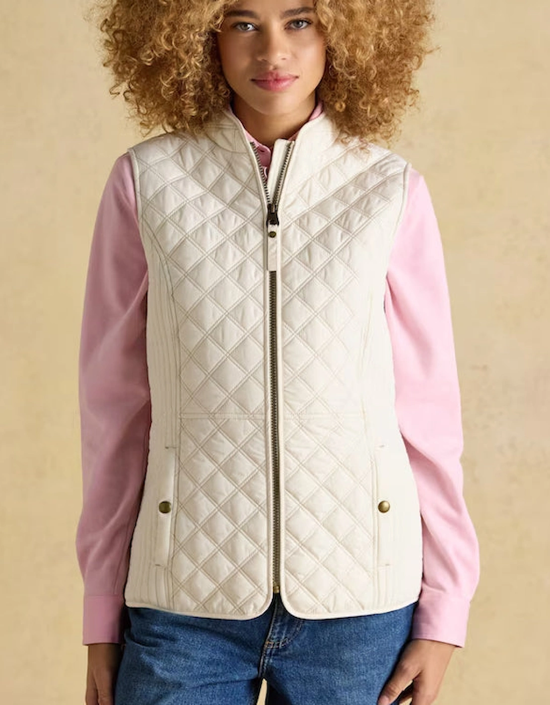 Joules PORTWELL Womens Gilets Cream