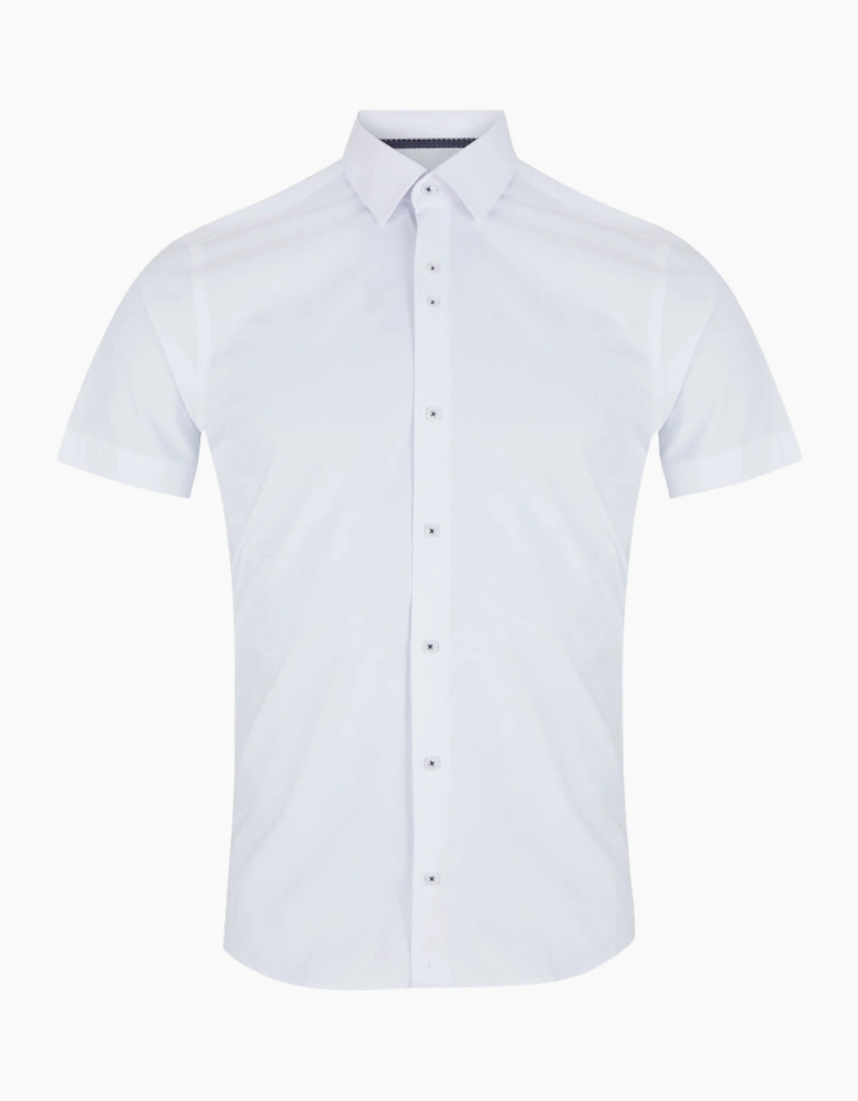 Stretch Semi Formal SS Shirt 01 White