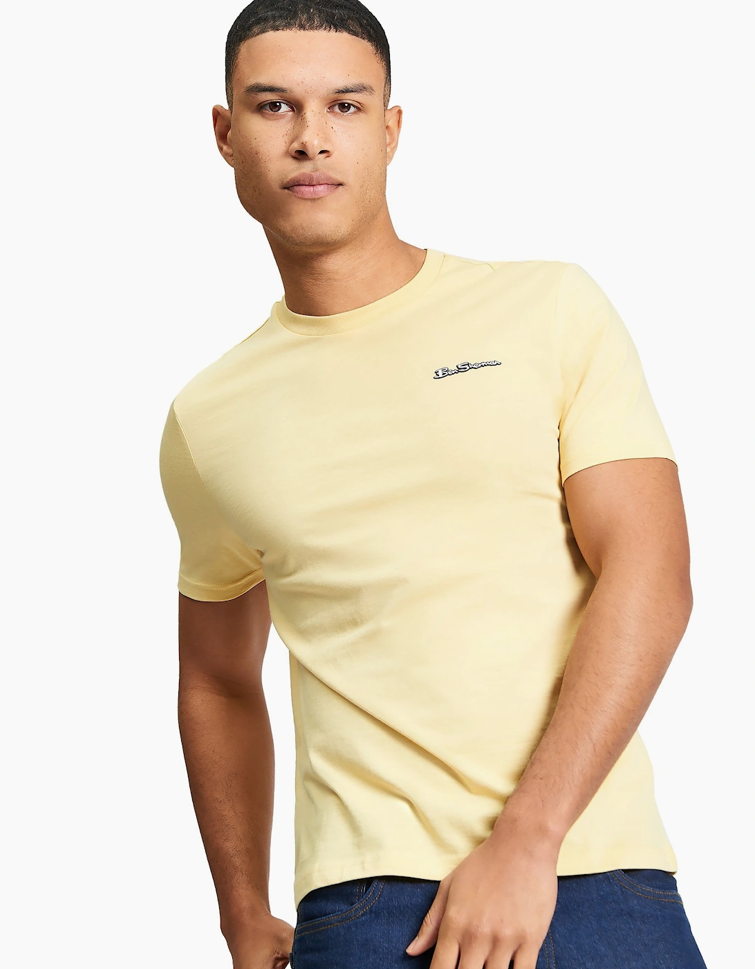 Ben Sherman Men's Yellow Short Sleeve Signature T-Shirt | Butterscotch  44 Xxlarge