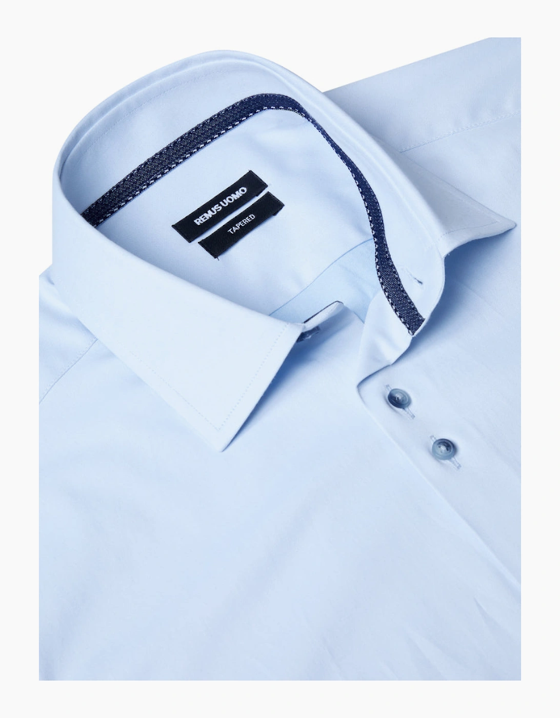 Stretch Semi Formal SS Shirt 21 Blue