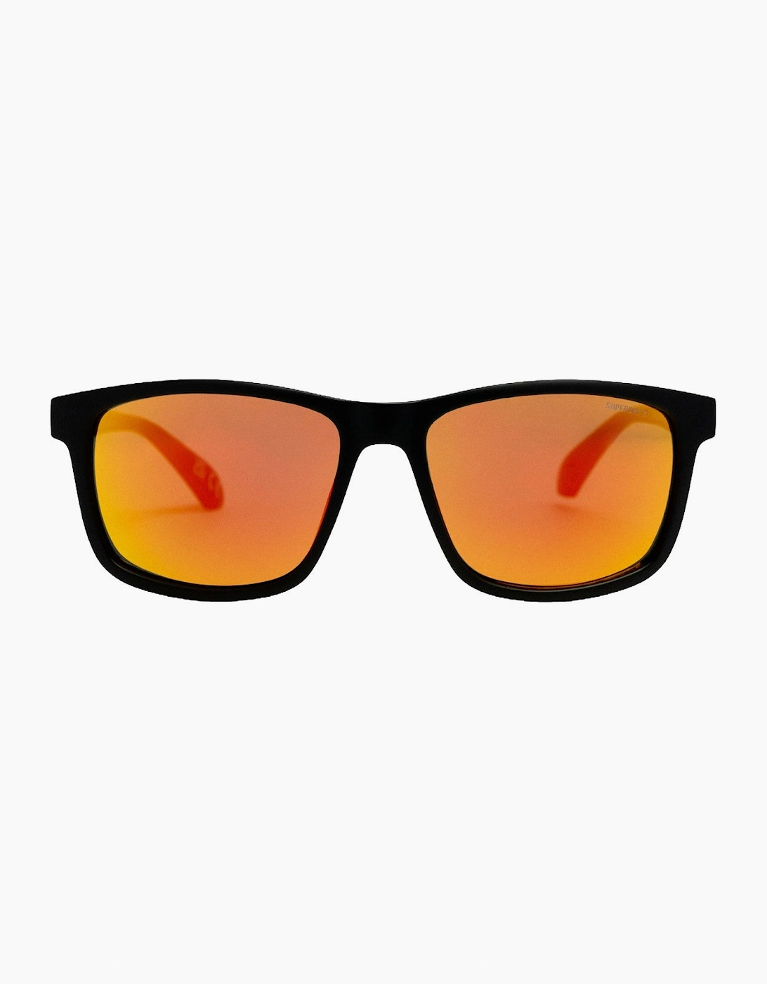 Superdry Women's Matte Black Orange Square Frame Sunglasses - Size: One Size