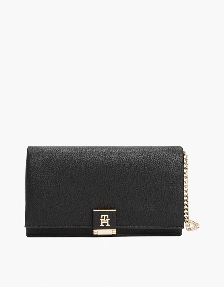 TH Her Womens Chain Crossover Bag - Black