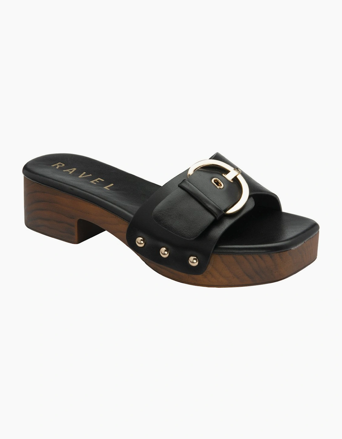 Ravel Women's Black Risby Heeled Sandals - Size 7