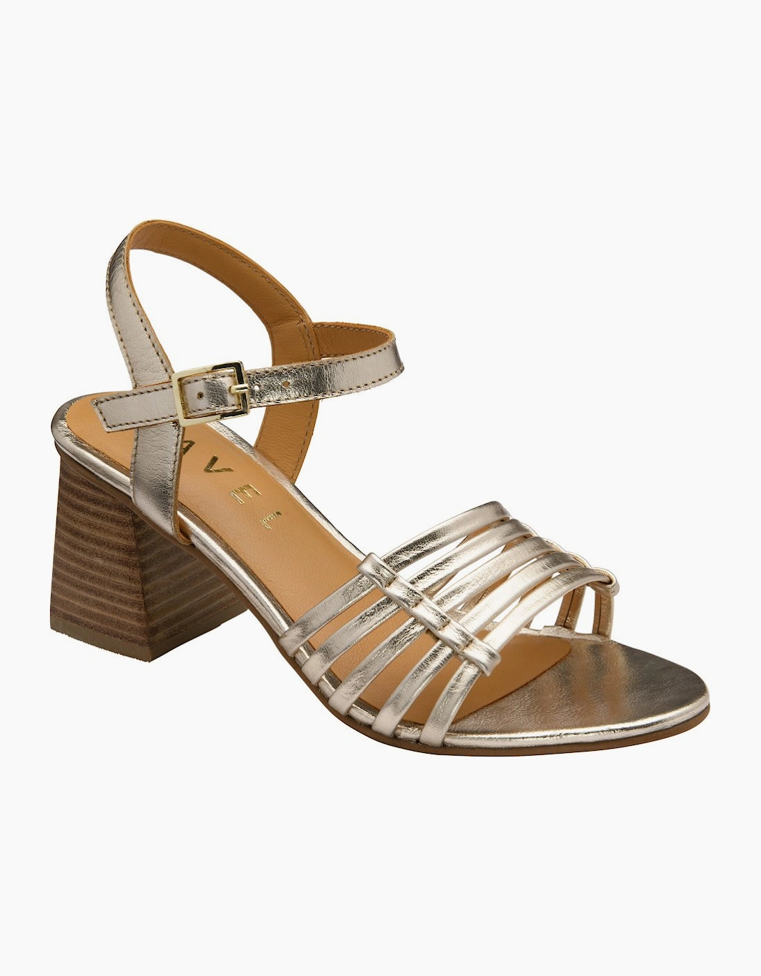 Ravel Women's Gold Kiplin Heeled Sandals - Size 7