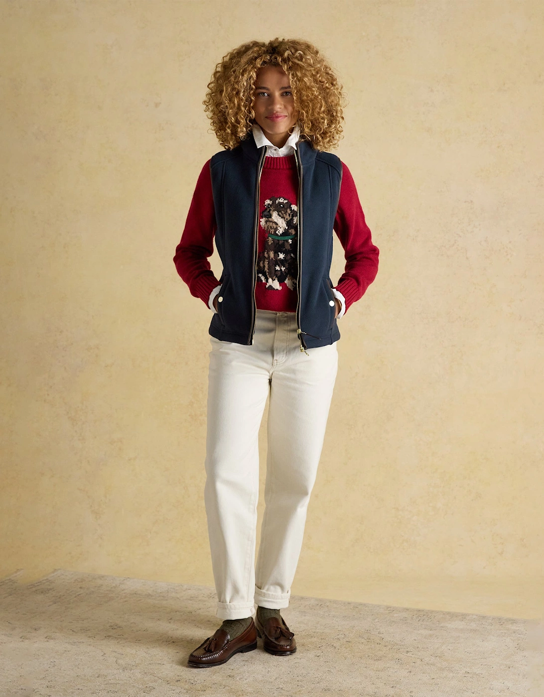 Joules FAIRBOURNE Womens Gilets Navy