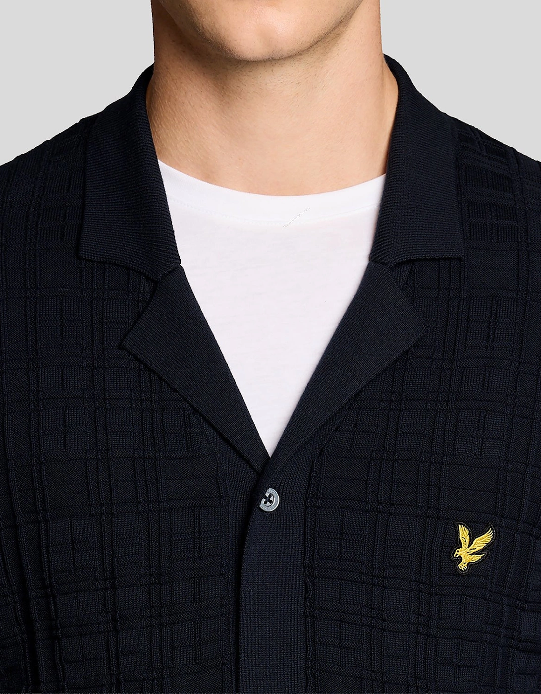Revere Collar Knitted Resort Shirt