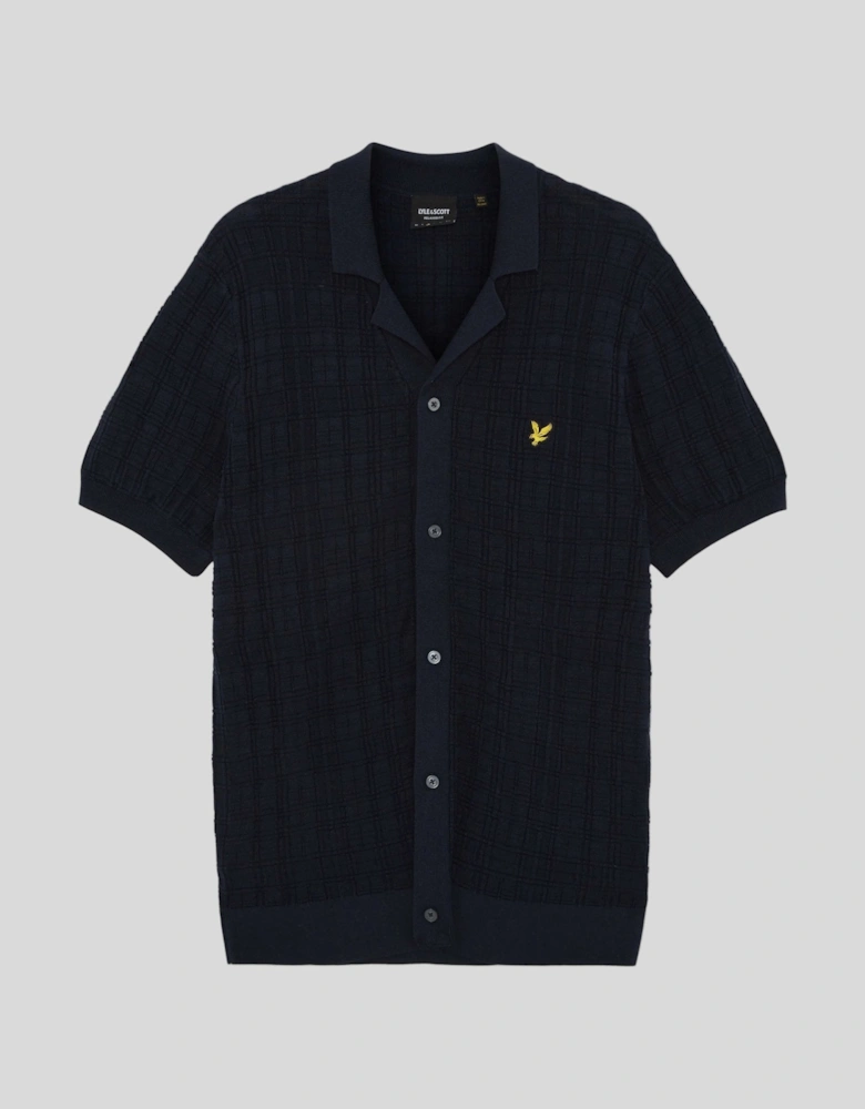 Revere Collar Knitted Resort Shirt