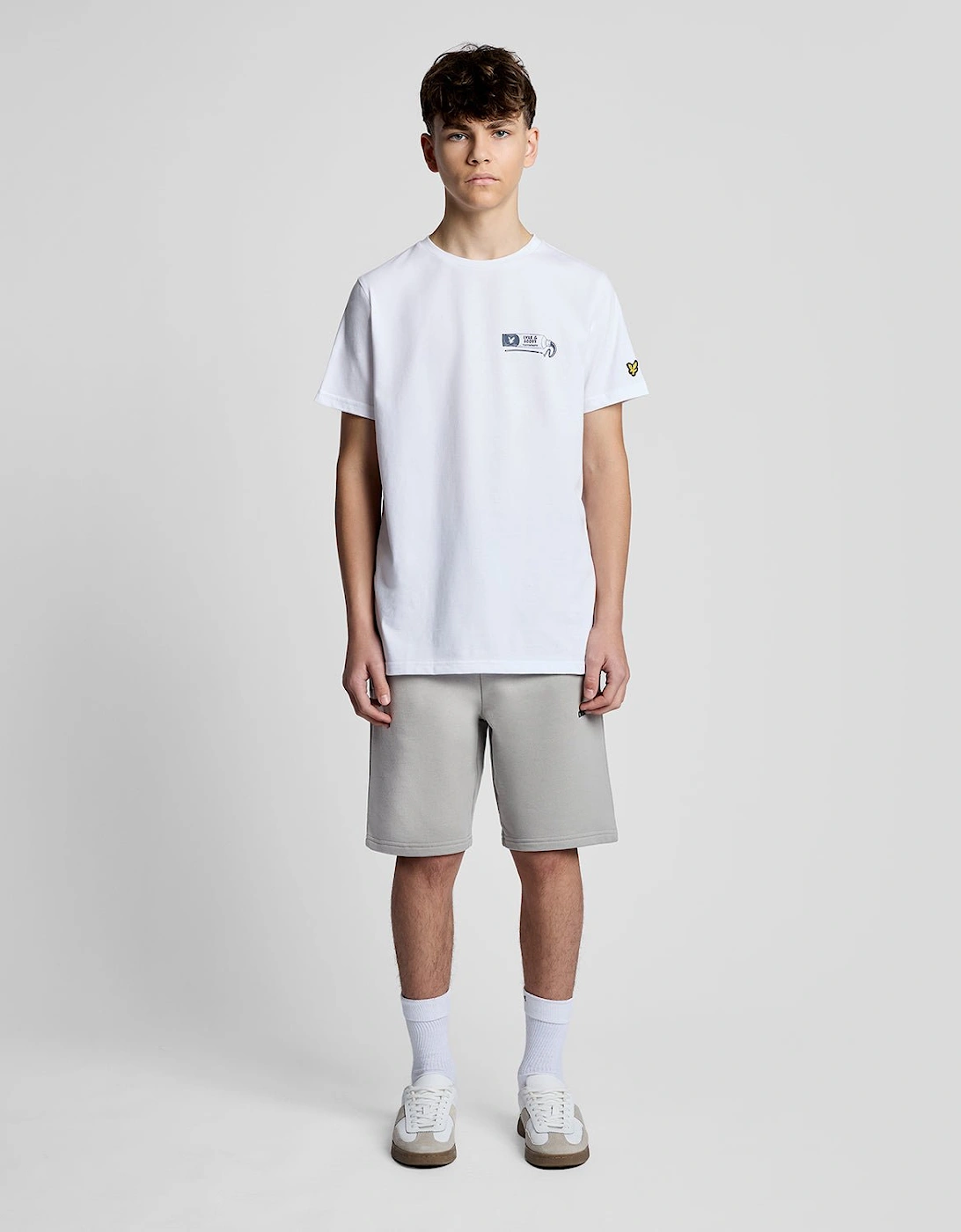 Lyle And Scott Boy's Cotton Sweat Shorts - Grey - Size, 9 Years/10 Years