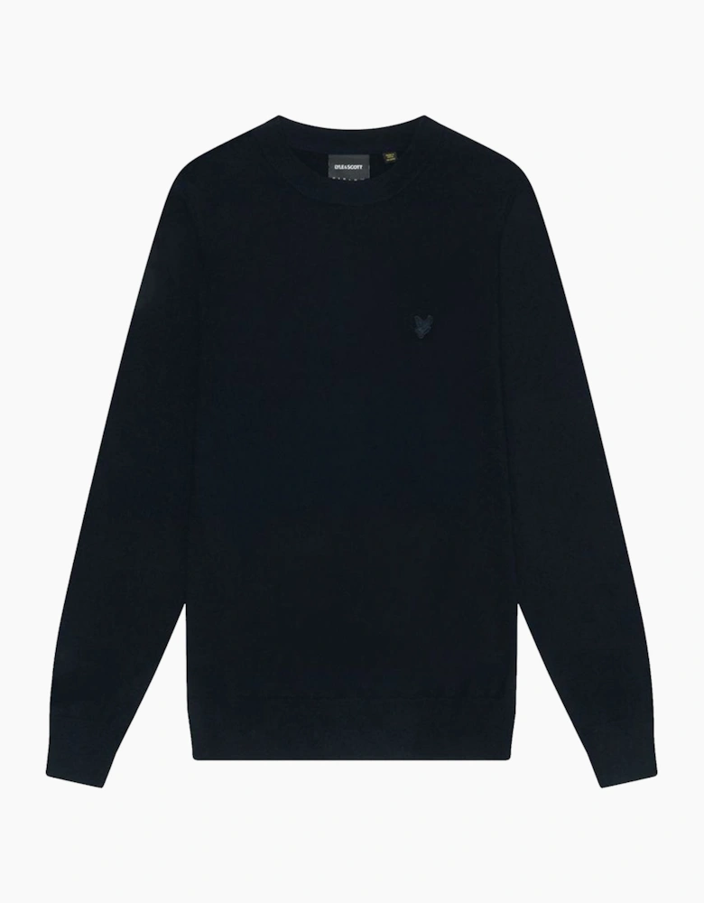 Lyle & Scott Tonal Eagle Lambswool Crew Neck Jumper