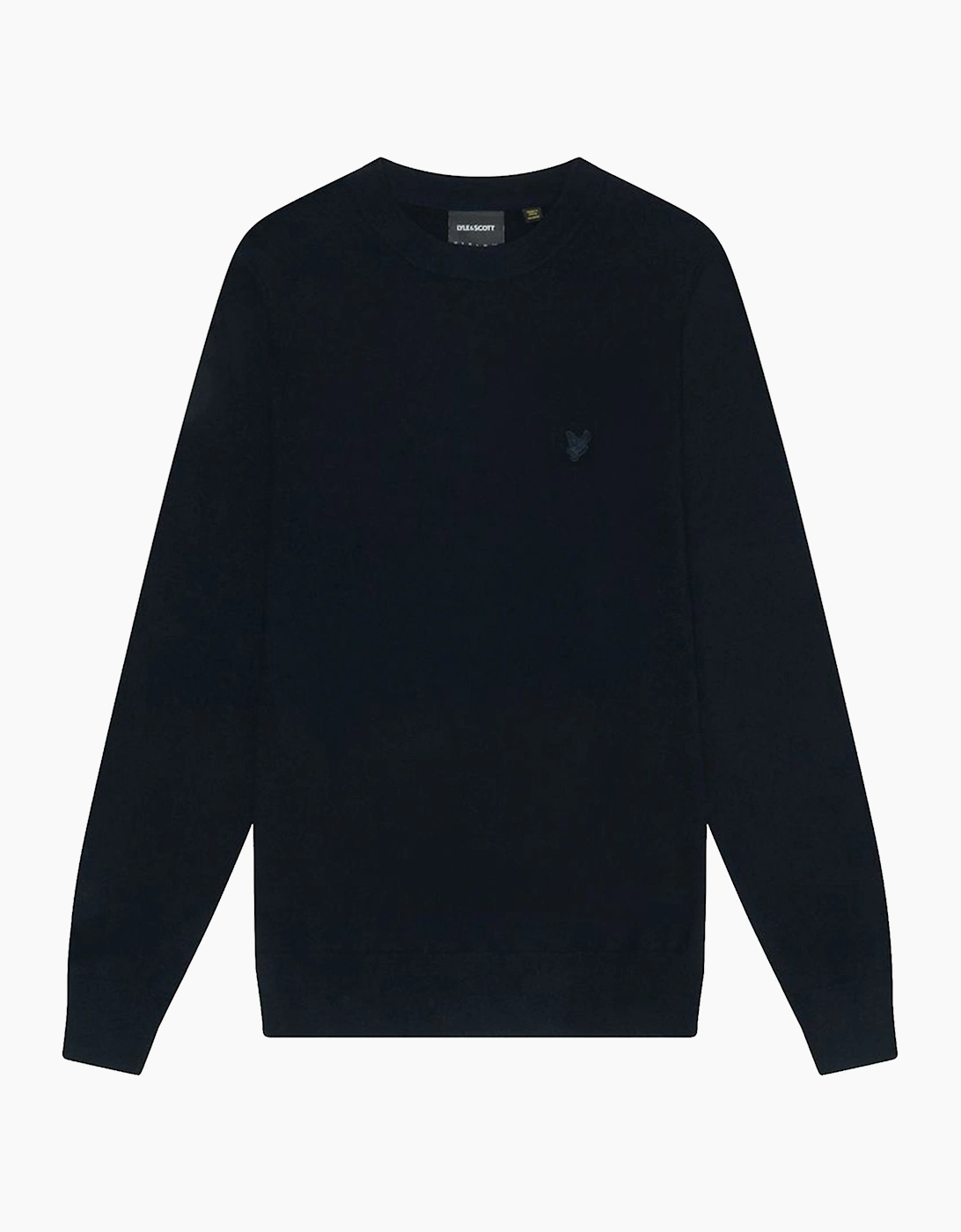 Lyle & Scott Tonal Eagle Lambswool Crew Neck Jumper, 2 of 1