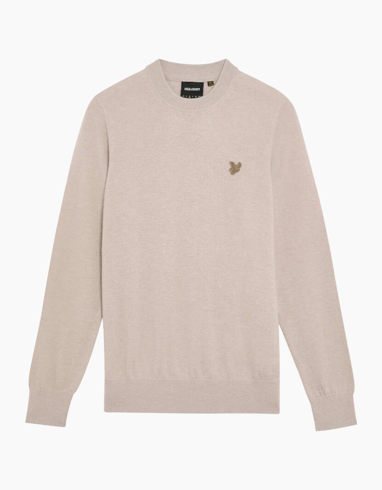 Lyle & Scott Tonal Eagle Lambswool Crew Neck Jumper