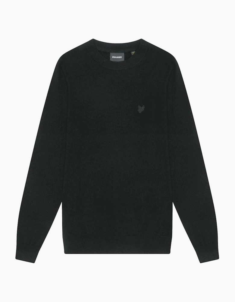 Lyle & Scott Tonal Eagle Lambswool Crew Neck Jumper