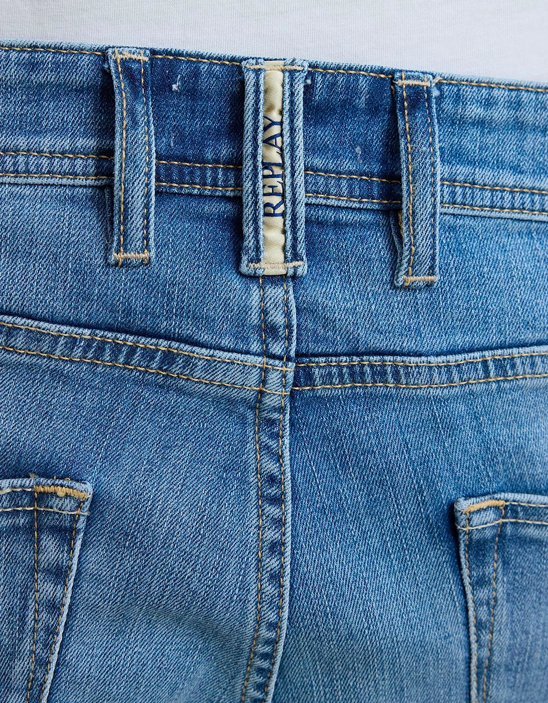 Replay Denim stretch shorts stonewash Blue Ma981y.685.194.009