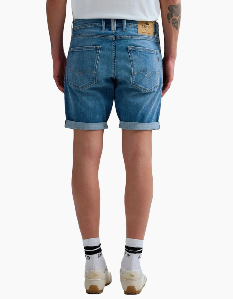 Replay Denim stretch shorts stonewash Blue Ma981y.685.194.009