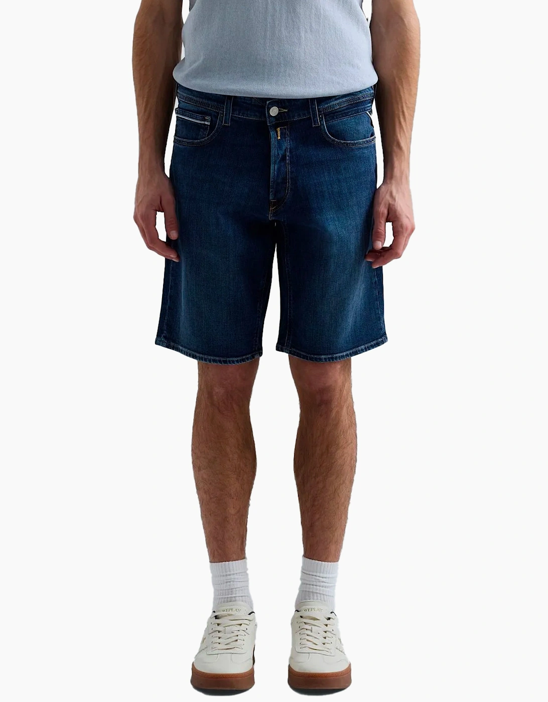 Replay Grover Straight Fit Stretch Denim Shorts M1072.685.192.009, 6 of 5