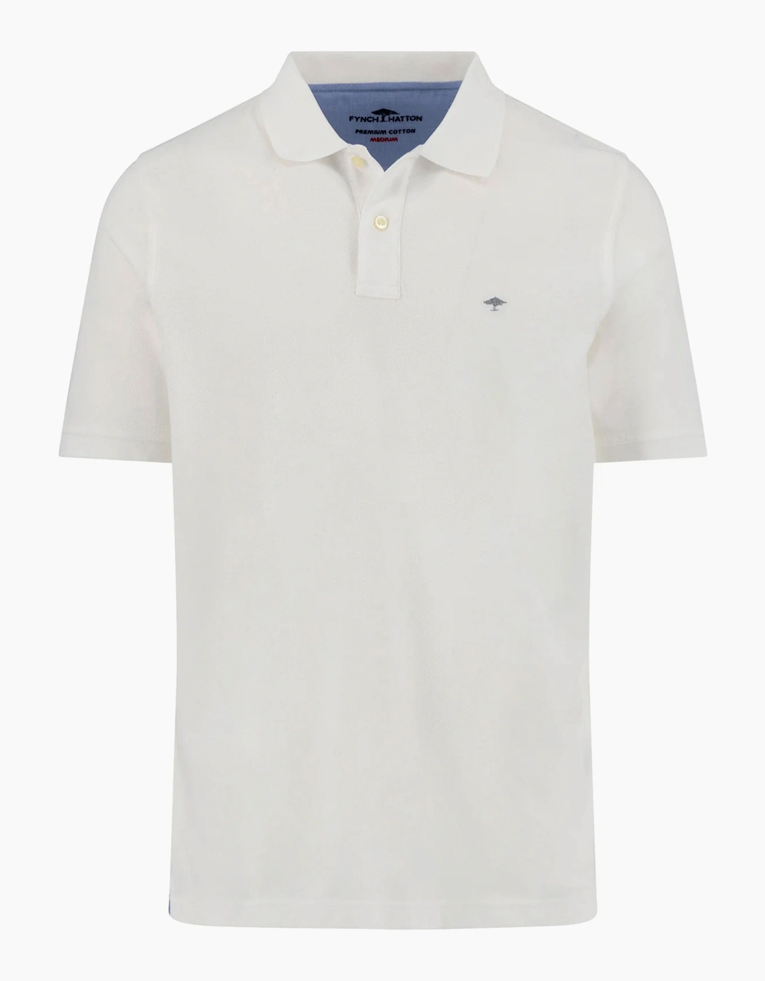 Fynch Hatton Men's White Fynch-Hatton Polo Shirt  44 Size 2XL