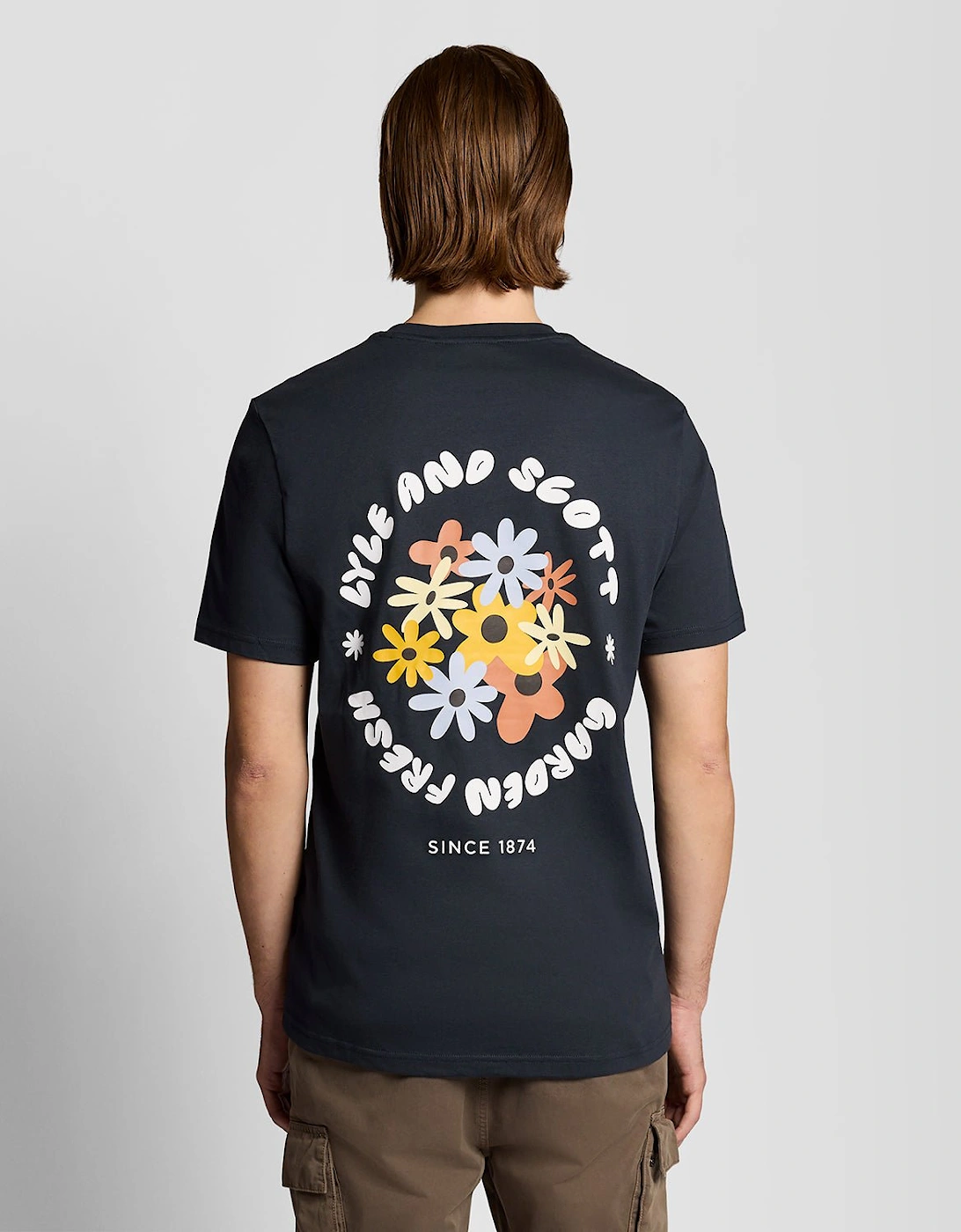 Lyle And Scott Men's Black Nature Graphic Print T-Shirt - Size 36