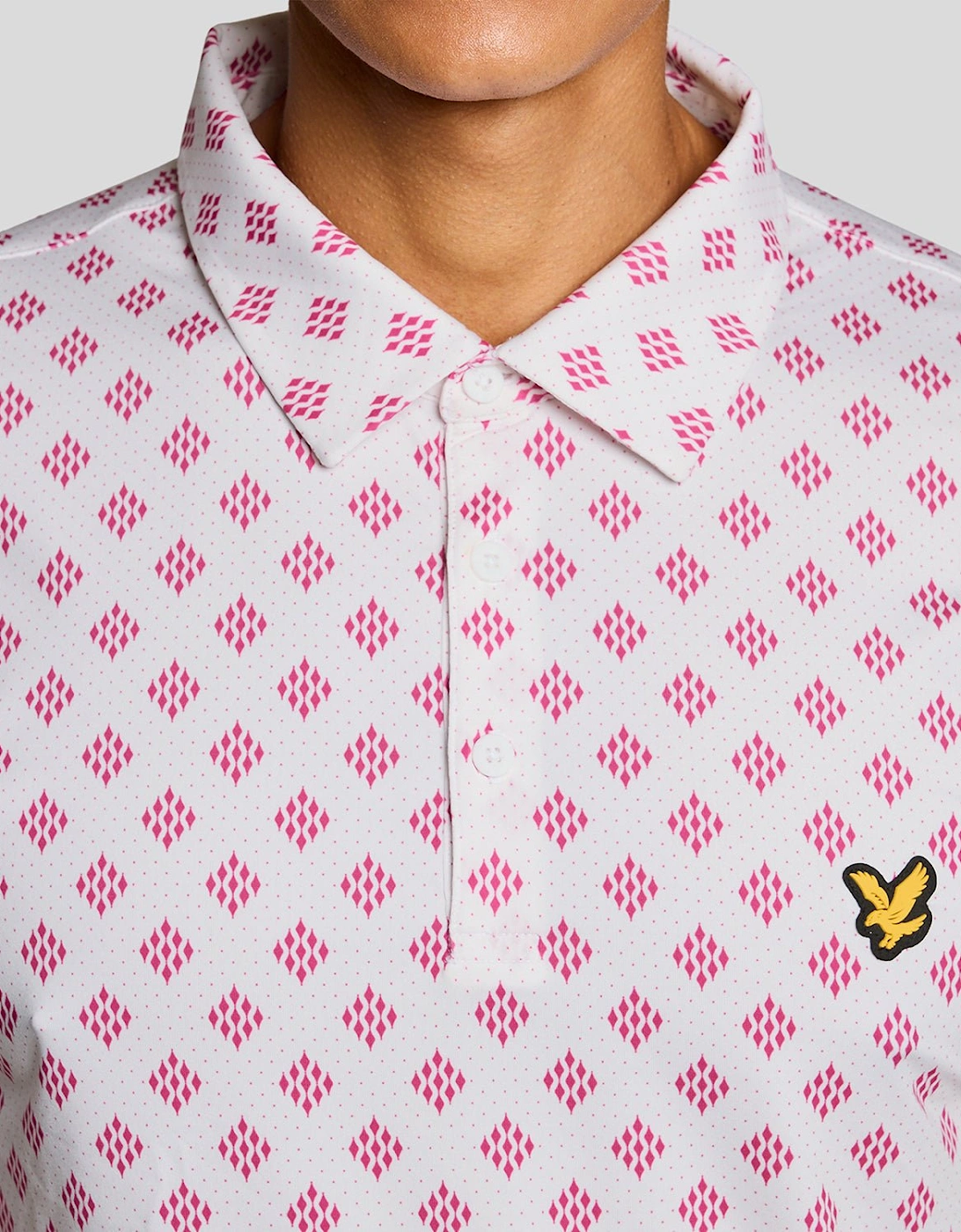 Argyle Print Polo Shirt