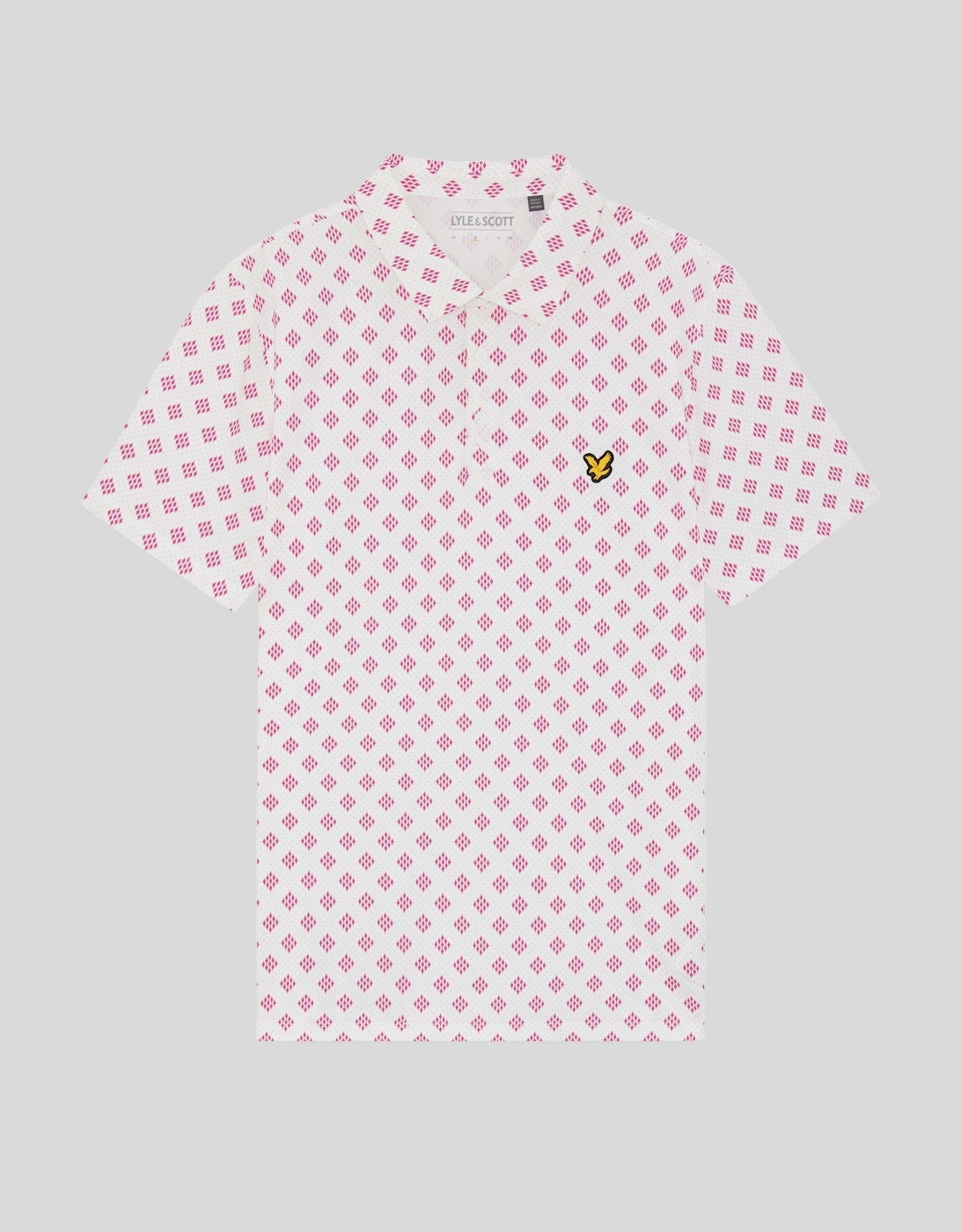 Argyle Print Polo Shirt