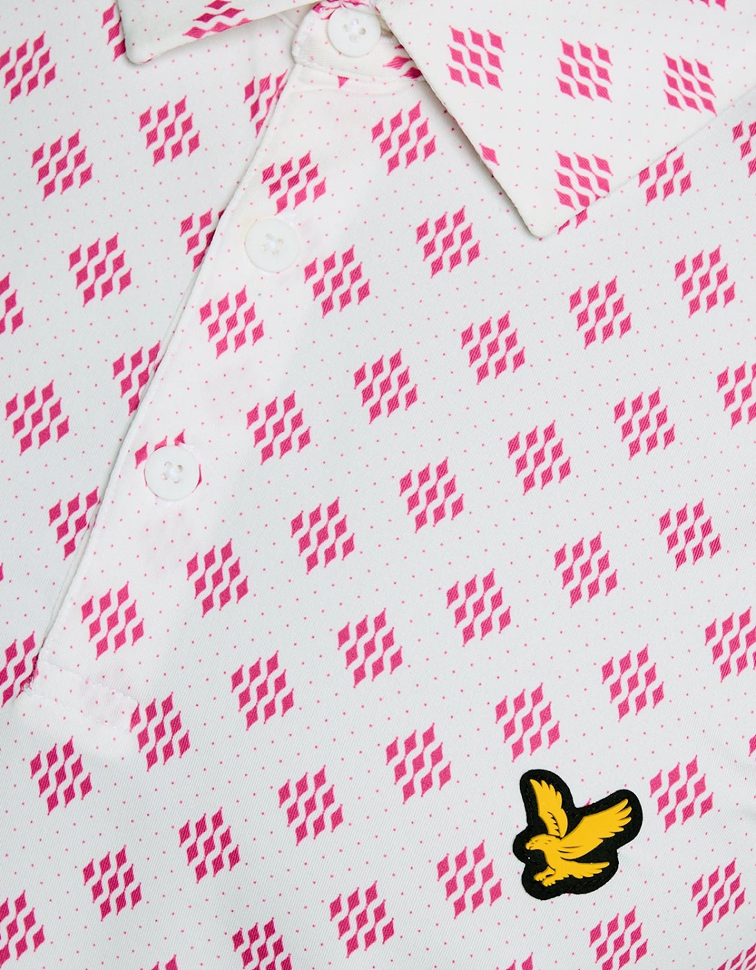 Argyle Print Polo Shirt