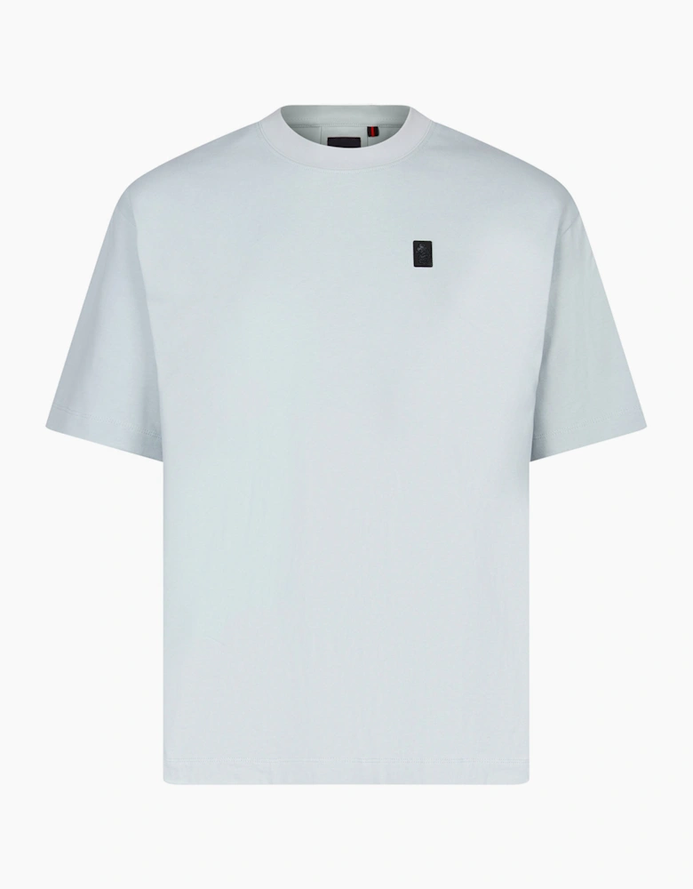 Luke 1977 Clarke crew neck t shirt washed sky blue