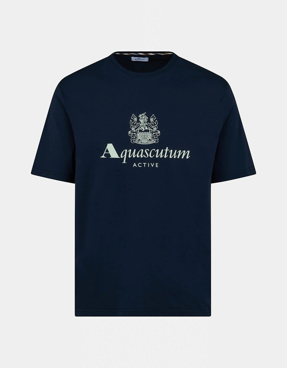 Aquascutum Mens Big Logo T-Shirt - Navy 11