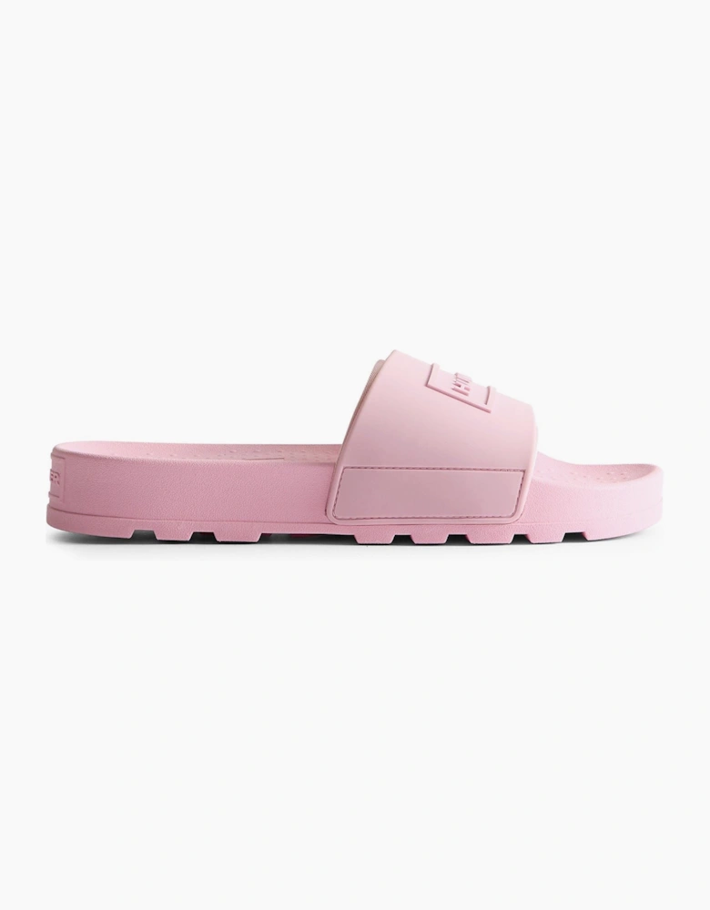 Hunter Core Embossedr Polyurethane Women's Parfait Pink Slides