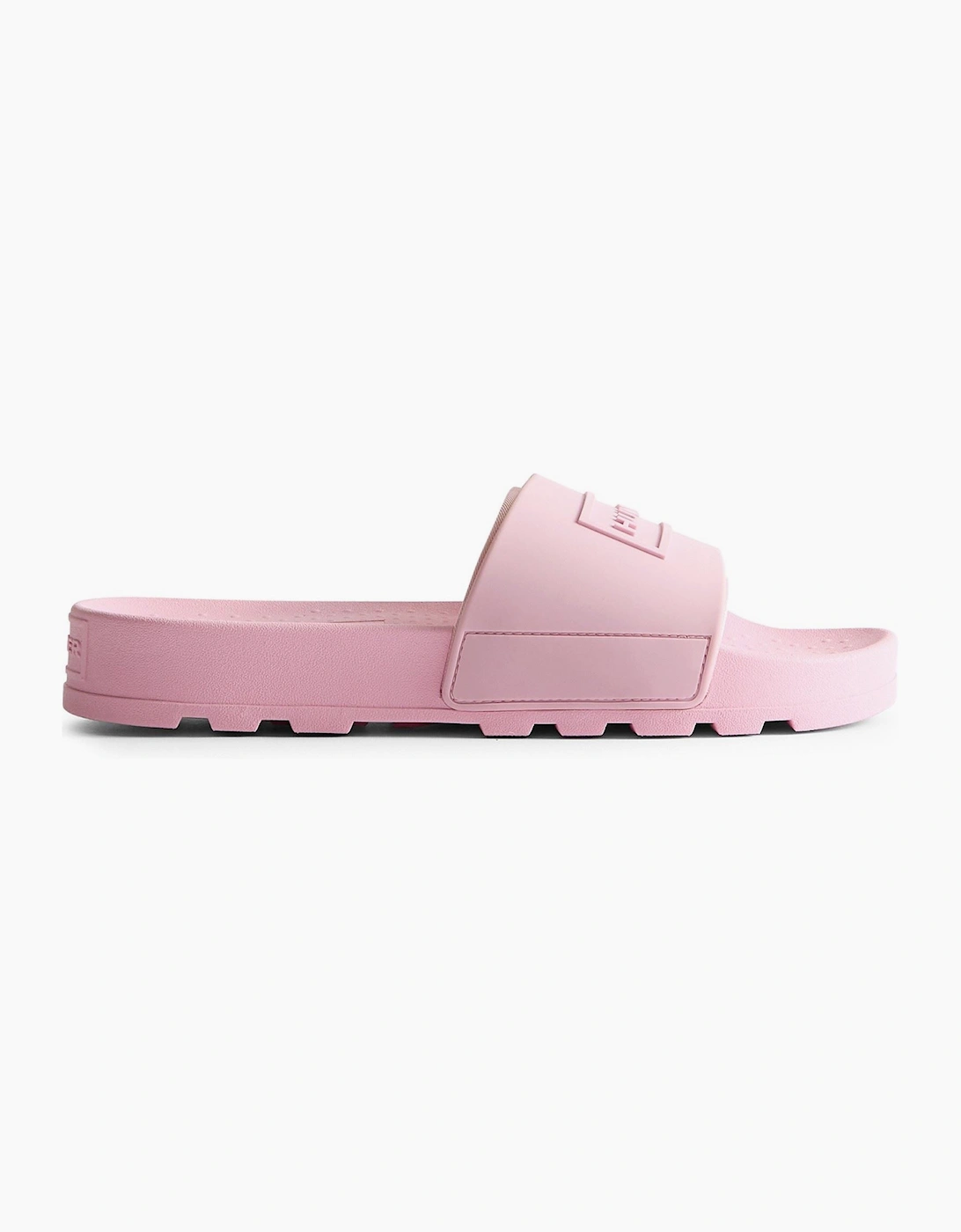 Hunter Core Embossedr Polyurethane Women's Parfait Pink Slides
